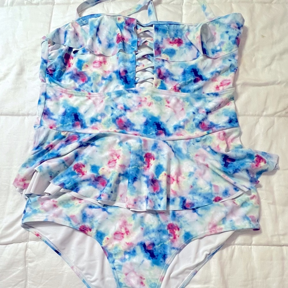 Tutorutor - Two Piece High Waisted Tummy Control Bikini Set | XXL